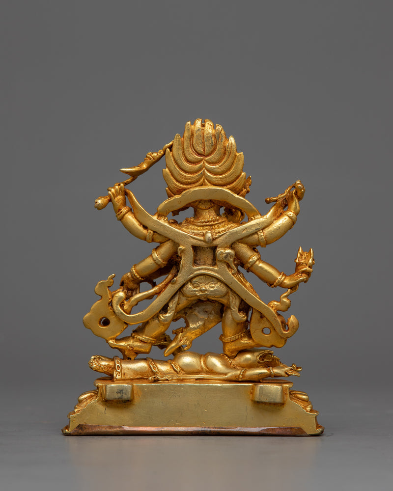 Miniature Six-Armed Mahakala | A Radiant Guardian of Enlightenment