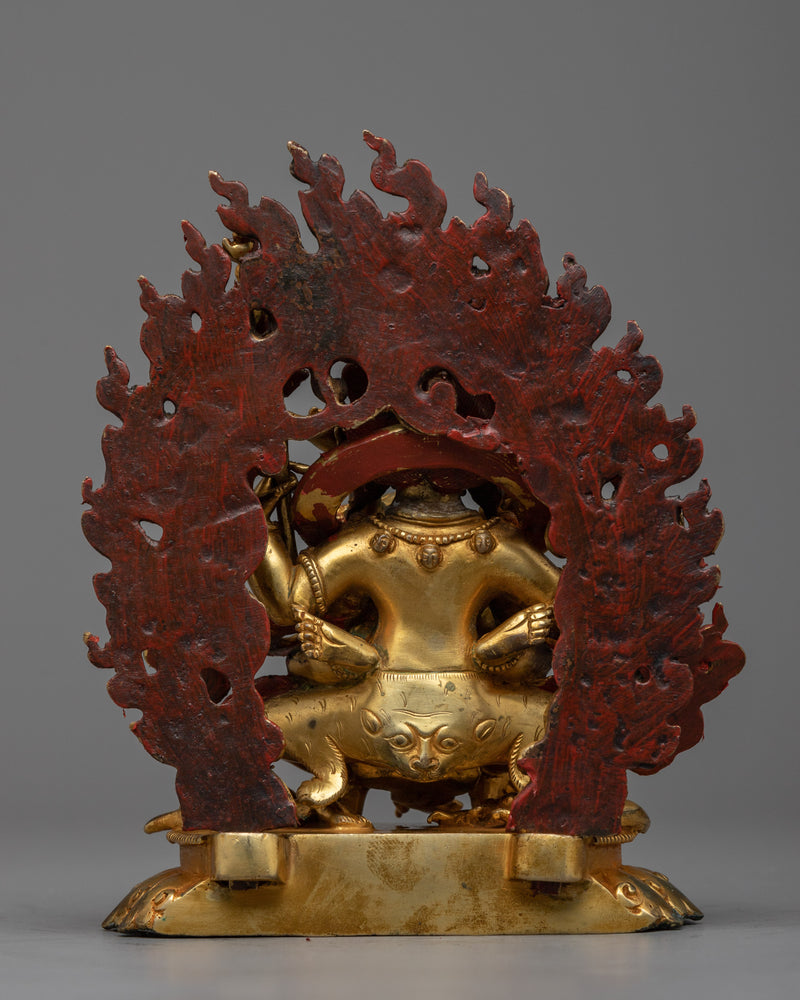 Four-Armed Mahakala Dharmapala Statue | Unlock Spiritual Fortitude