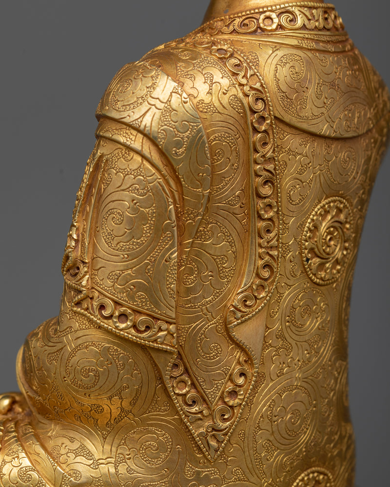 Siddhartha Gautama Gold Statue | Handmade Sculpture of Shakyamuni Buddha