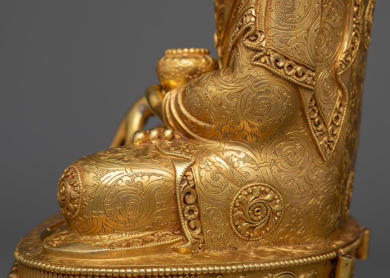 Siddhartha Gautama Gold Statue | Handmade Sculpture of Shakyamuni Buddha