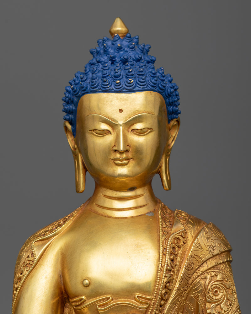 Siddhartha Gautama Gold Statue | Handmade Sculpture of Shakyamuni Buddha