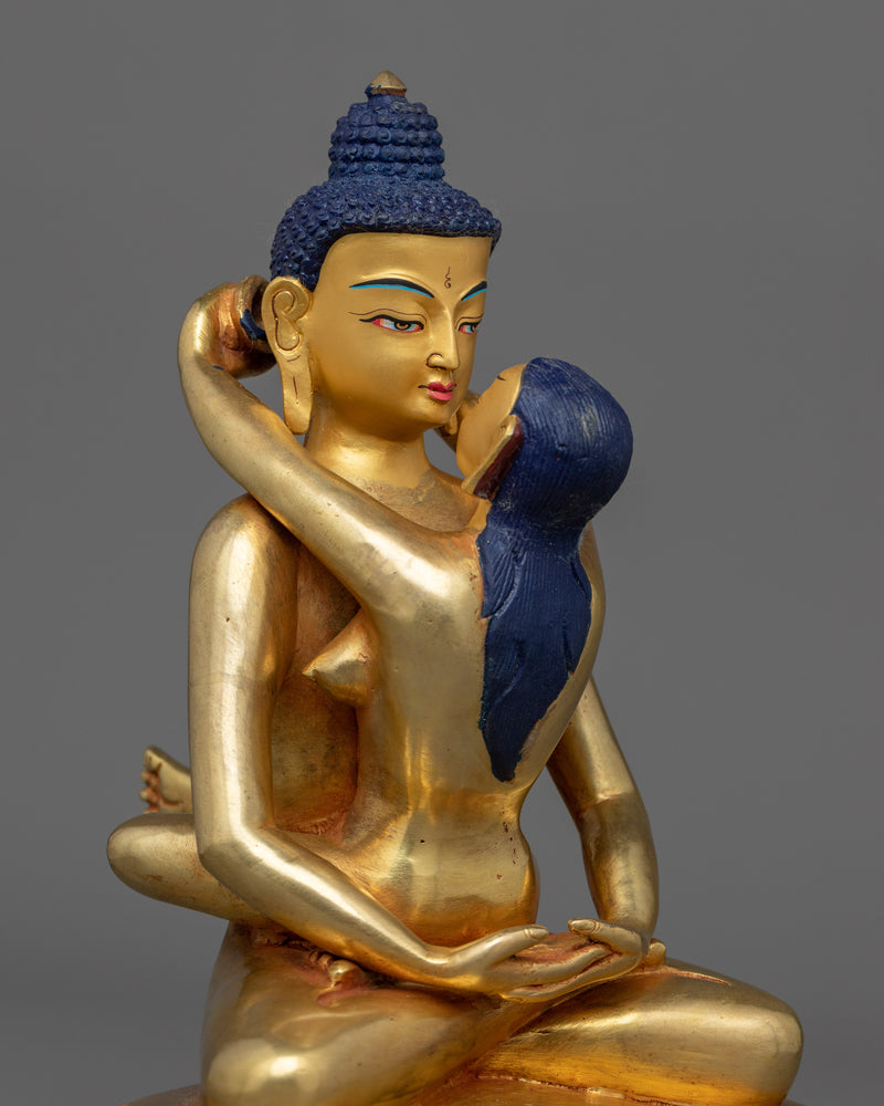 Discover Divine Union with our Samantabhadra & Consort Sculpture | Himalayan Artwork