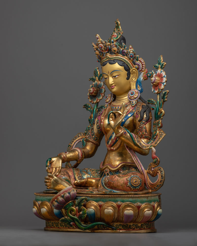 green-tara-buddha-sculpture