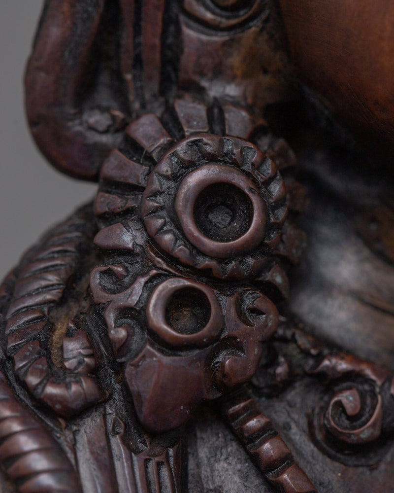 Small Vajrasattva Sculpture | Tibetan Dorje Sempa Coppper Figure