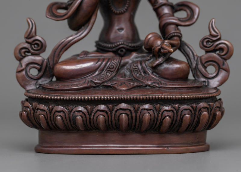 Small Vajrasattva Sculpture | Tibetan Dorje Sempa Coppper Figure