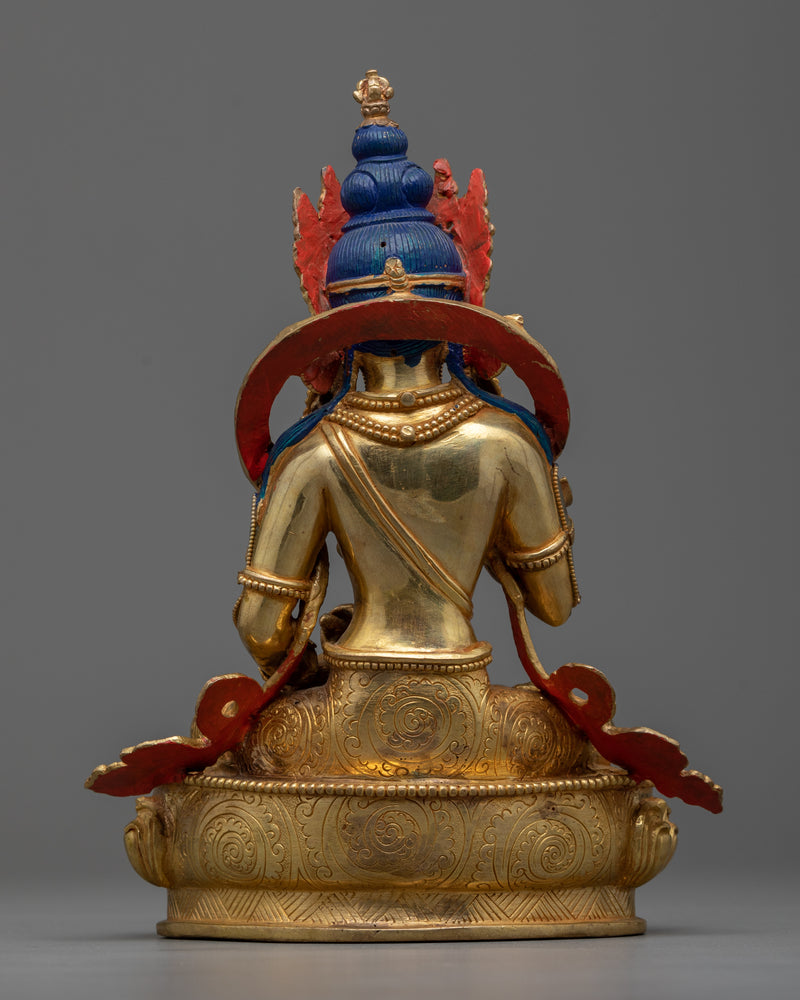 Vajrasattva Crystal and Copper Statue | Immerse in Clarity with the Lord Dorje Sempa