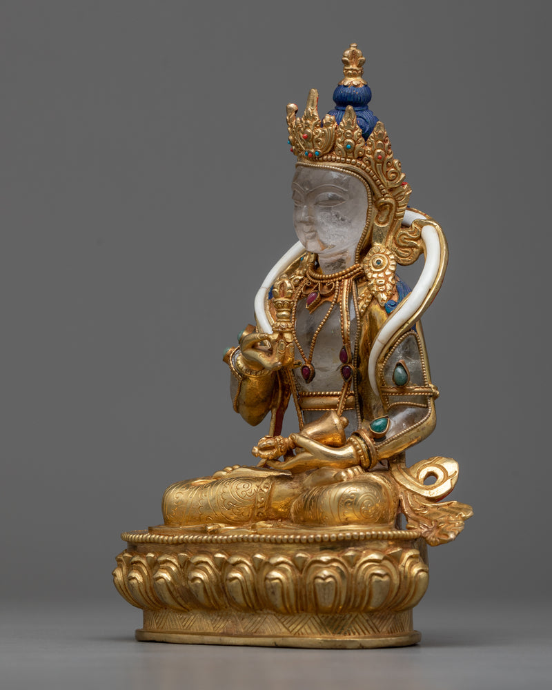 vajrasattva-crystal statue