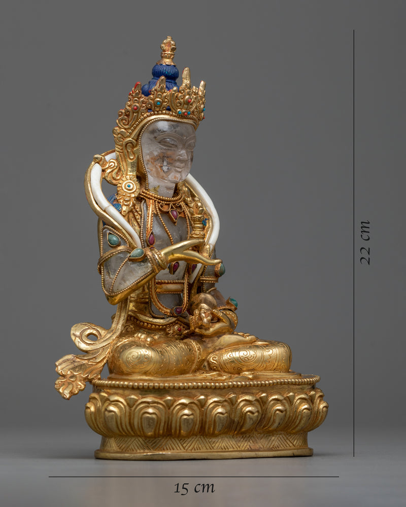 vajrasattva-crystal statue