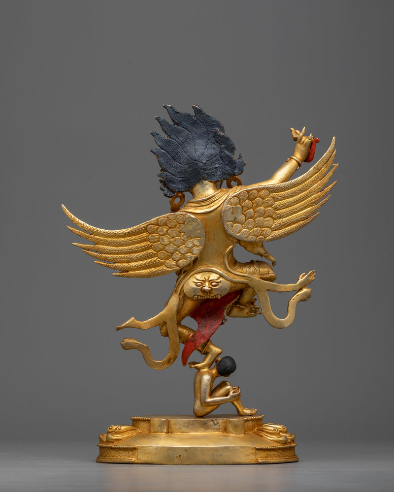 Garuda Crystal and Copper Statue | Soar to Celestial Heights