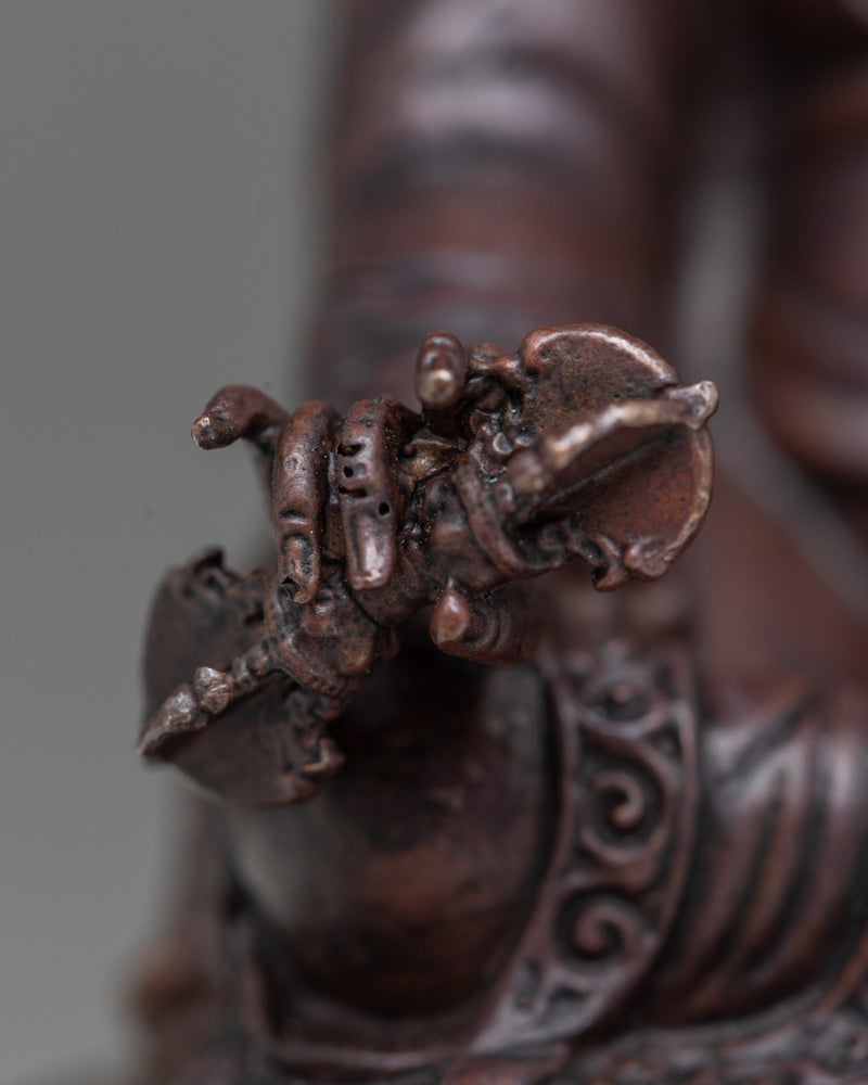 Miniature Guru Rinpoche Statue | Molded by Machine Sculpture of Guru Padmasambhava