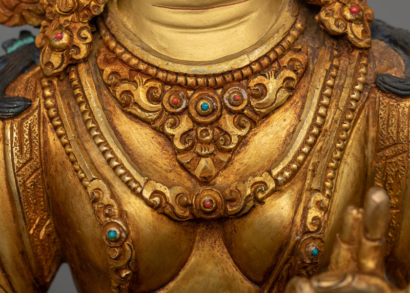 Goddess-Green-Tara-Statue | Handmade with an Antique Touch