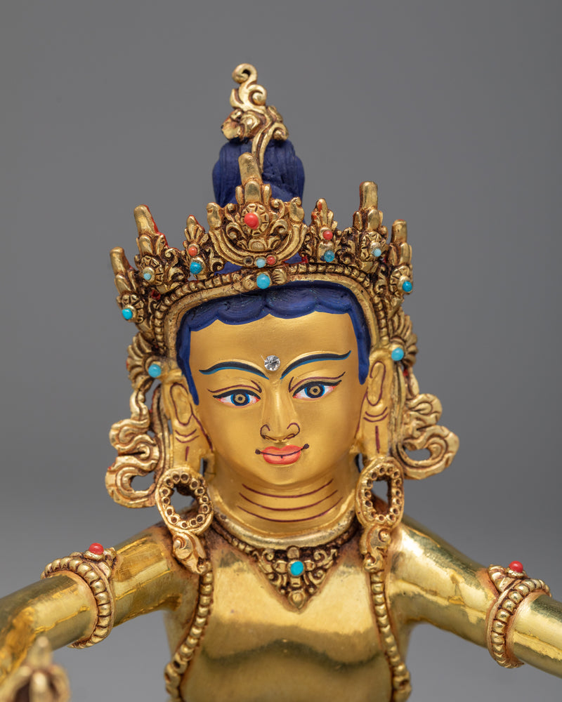 Vajradhara with Consort Statue | The Primordial Buddha in Union