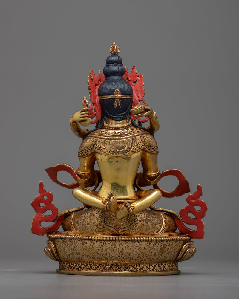 Vajradhara with Consort Sculpture | The Supreme Buddha of Vajrayana