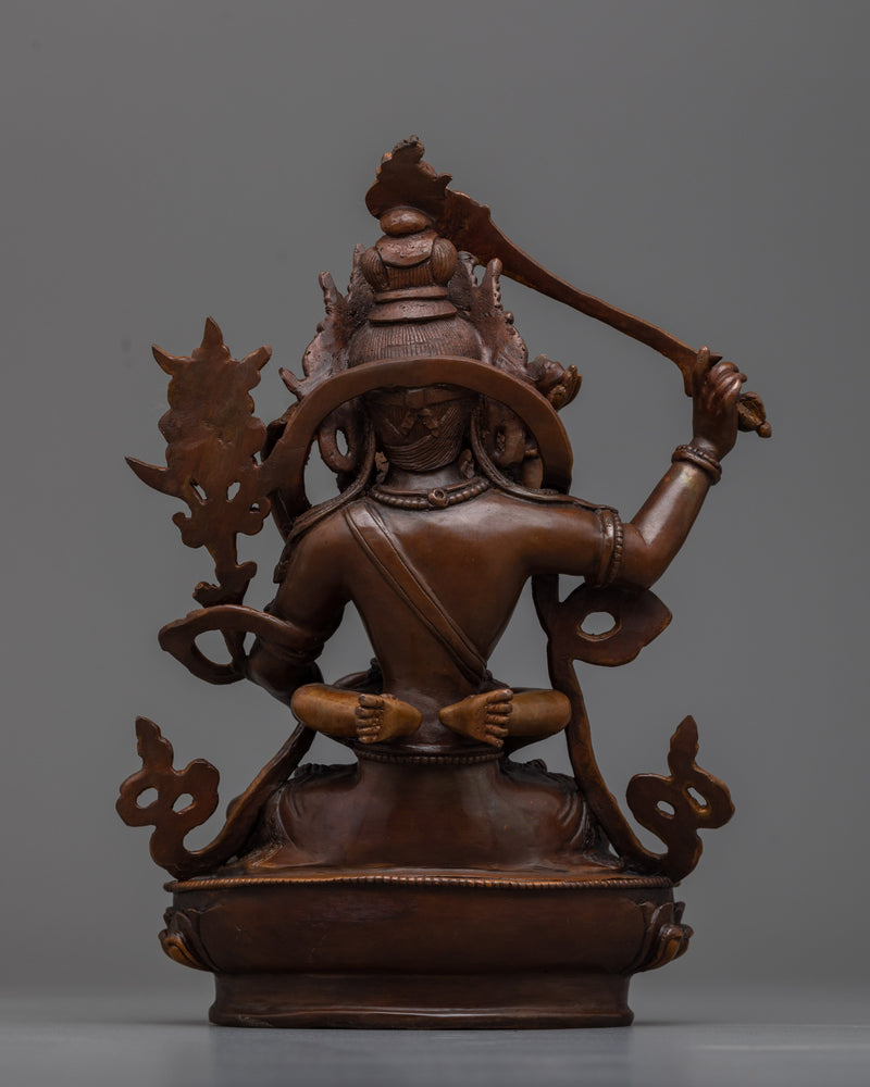 Manjushri with Consort Sculpture | A Symbol of Wisdom and Clarity