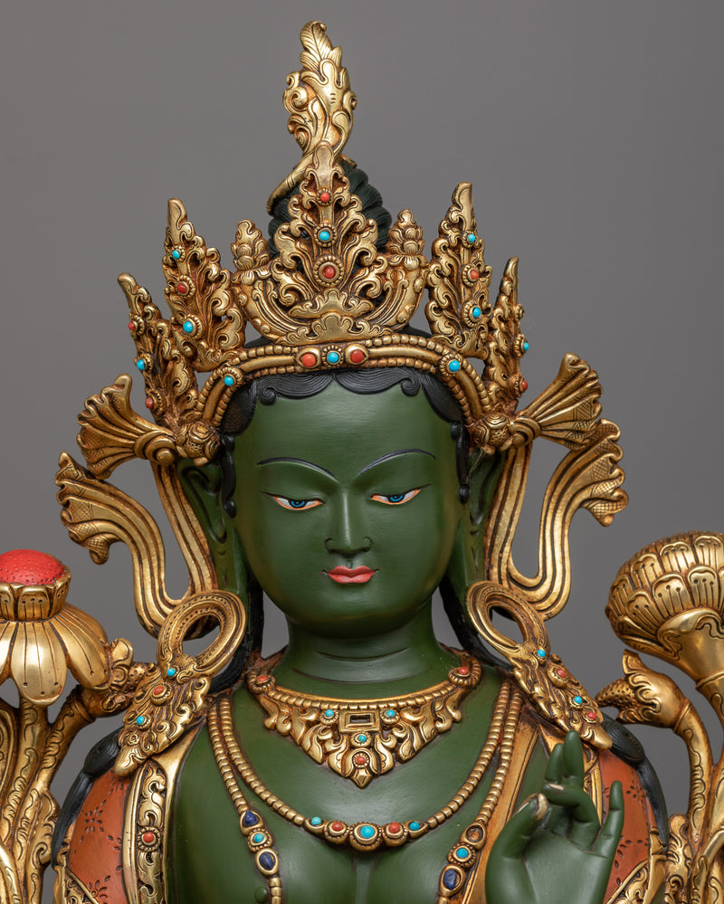 green-tara-art-for-shrine-decor