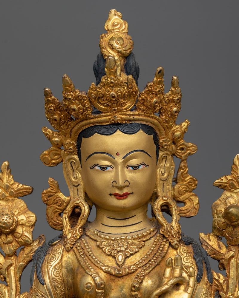 buddhist-green-tara-statue