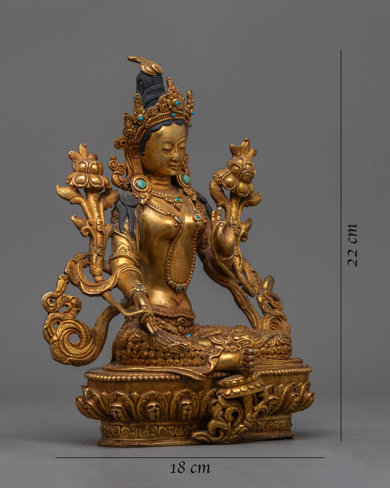 goddess-green-tara-sculpture