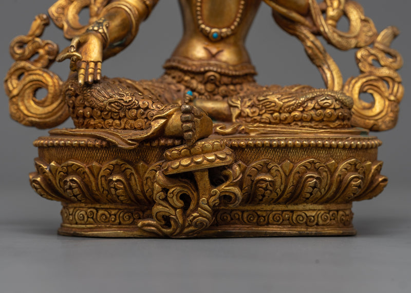 Goddess Green Tara Sculpture | The Rescuer from Eight Fears, Symbol of Swift Assistance