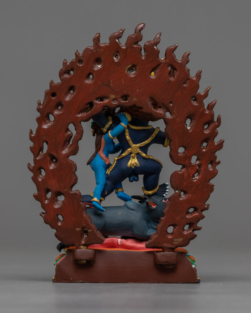 Miniature Yamantaka Statue | Colorful Mini Sculpture