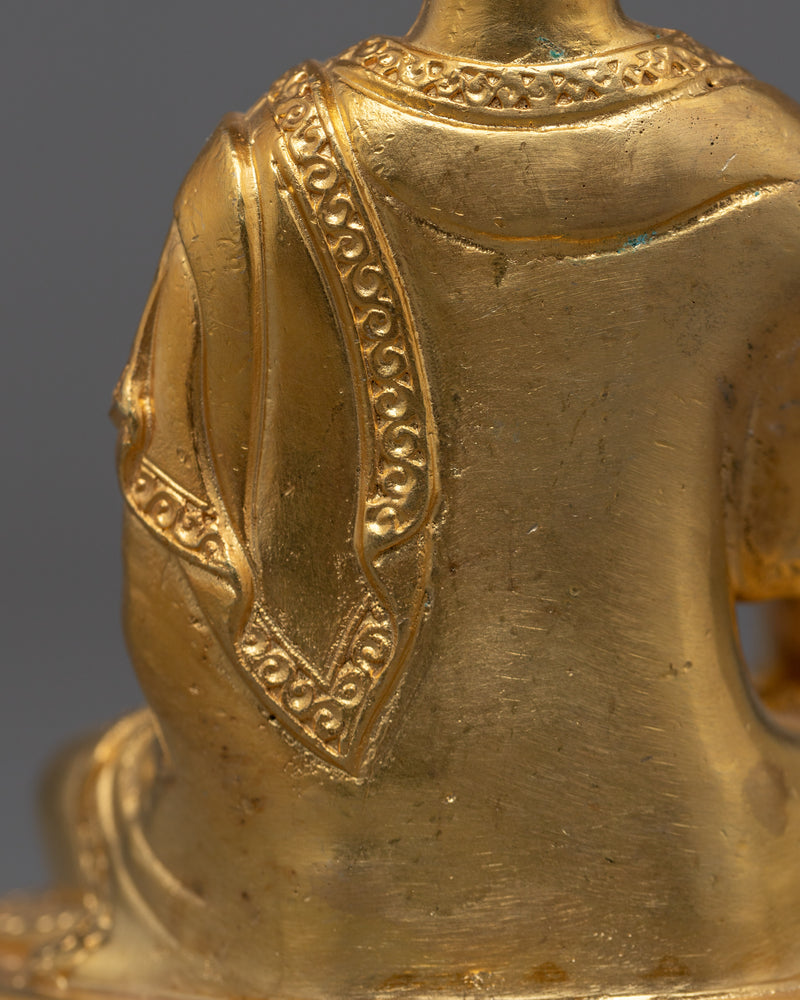 Tiny Shakyamuni Buddha Statue | 24K Gold Radiance