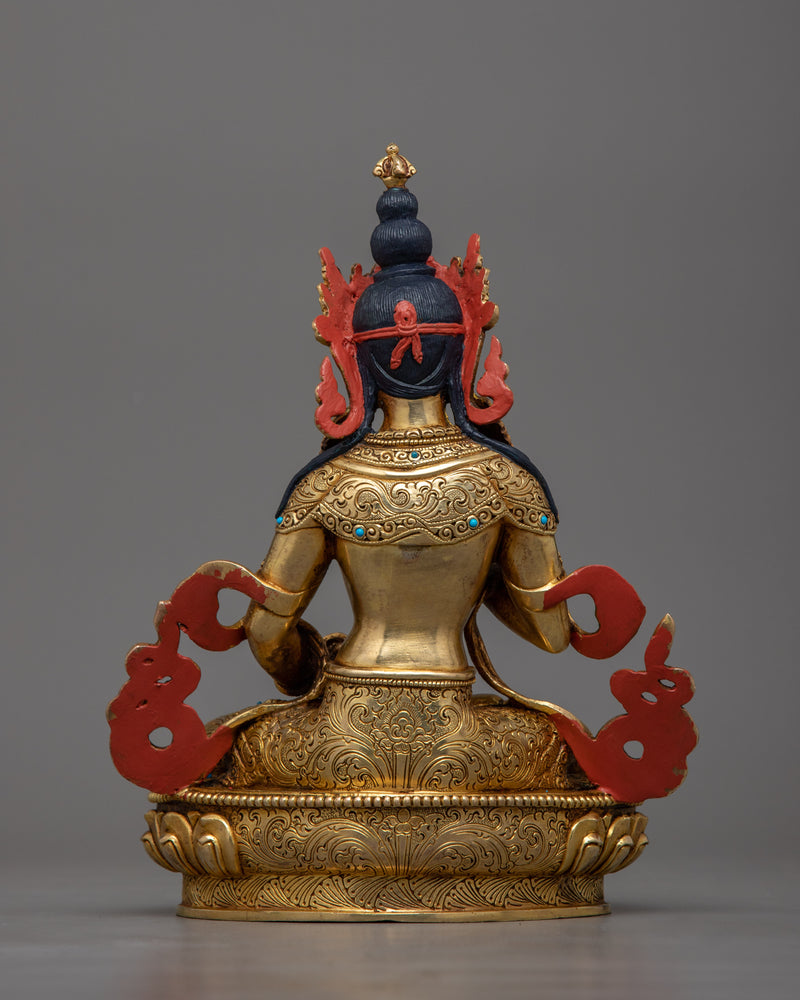 Our Vajrasattva Empowerment Buddhist Statue | 24K Gold Illumination for Cleansing