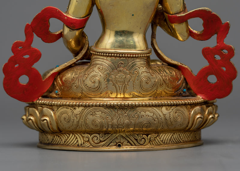 Vajrasattva Dzogchen Statue | Enlightened Purity in 24K Gold