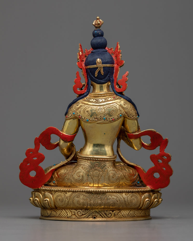 Vajrasattva Dzogchen Statue | Enlightened Purity in 24K Gold