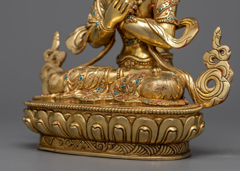 Adi-Buddha Vajradhara Statue | 24K Gold Gilded Essence of Unity