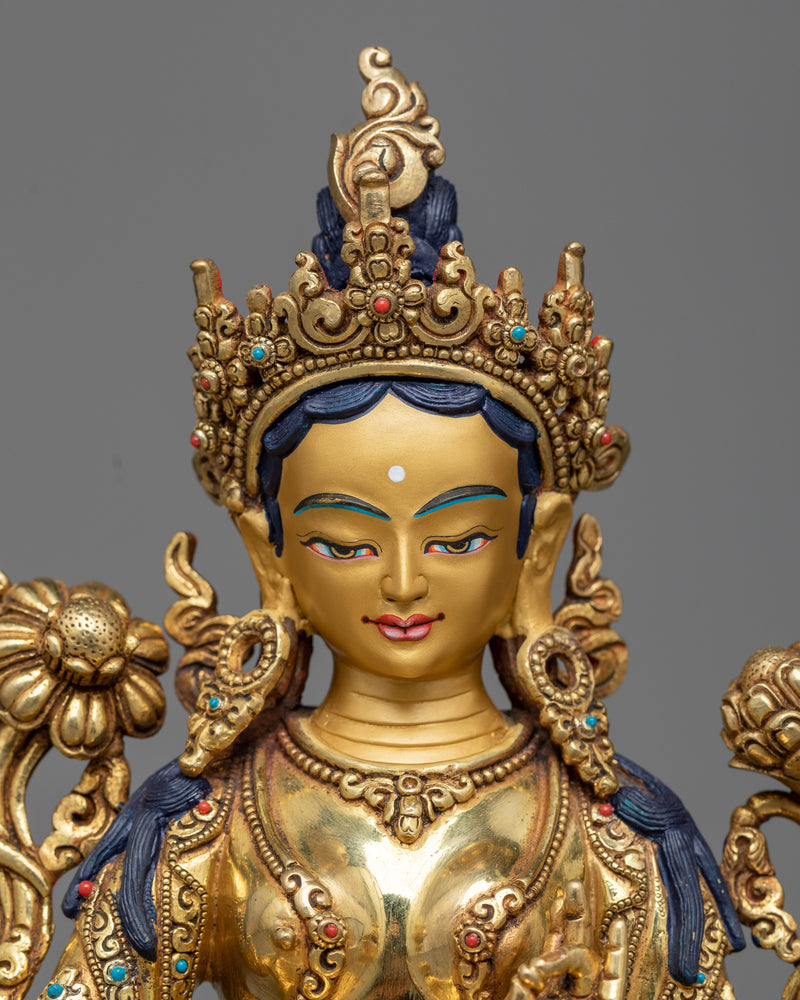 green tara goddess statue 