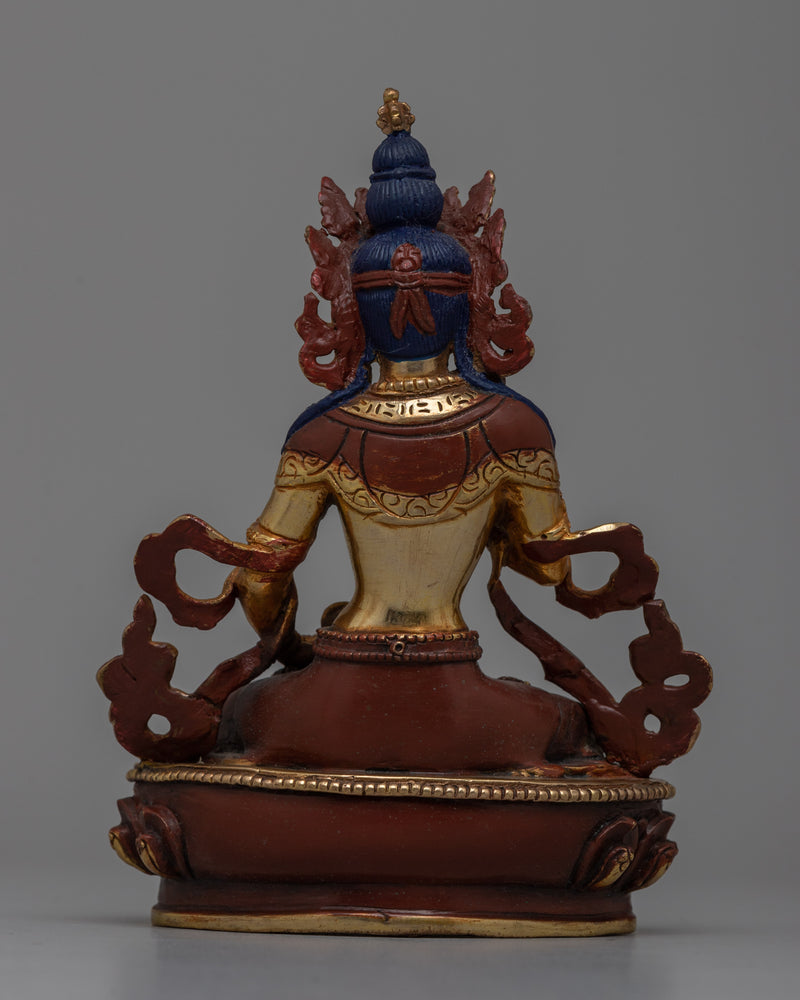 Enlightening Dorje Sempa Gold Statiue | Himalayan Sacred Artwork