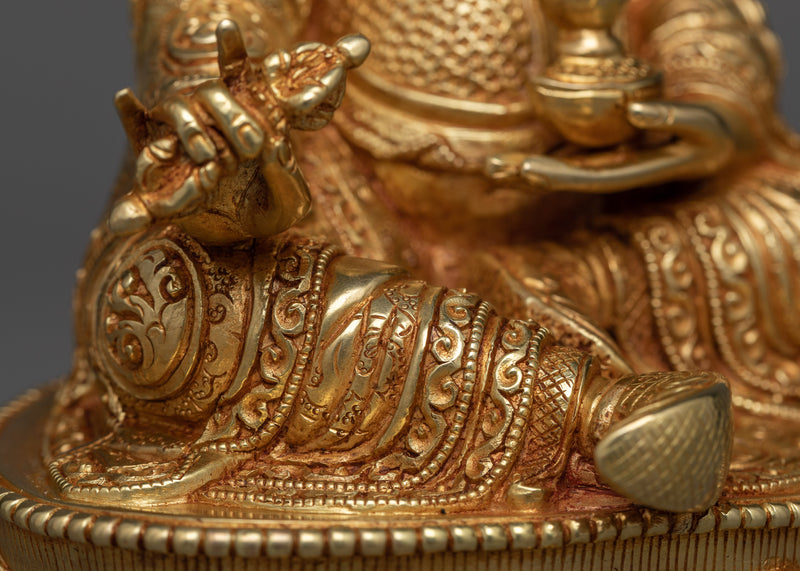 Rinpoche Guru Statue in 24K Gold | Padmasambhava, Lotus Born Master