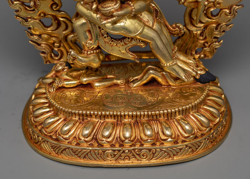 Hayagriva Statue in Triple-Layered 24K Gold | A Powerful Protector in Vajrayana Buddhism