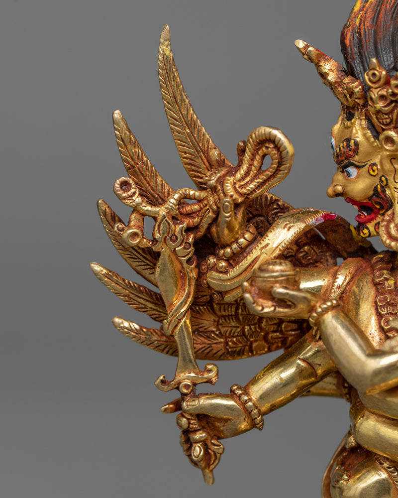 Hayagriva Statue in Triple-Layered 24K Gold | A Powerful Protector in Vajrayana Buddhism