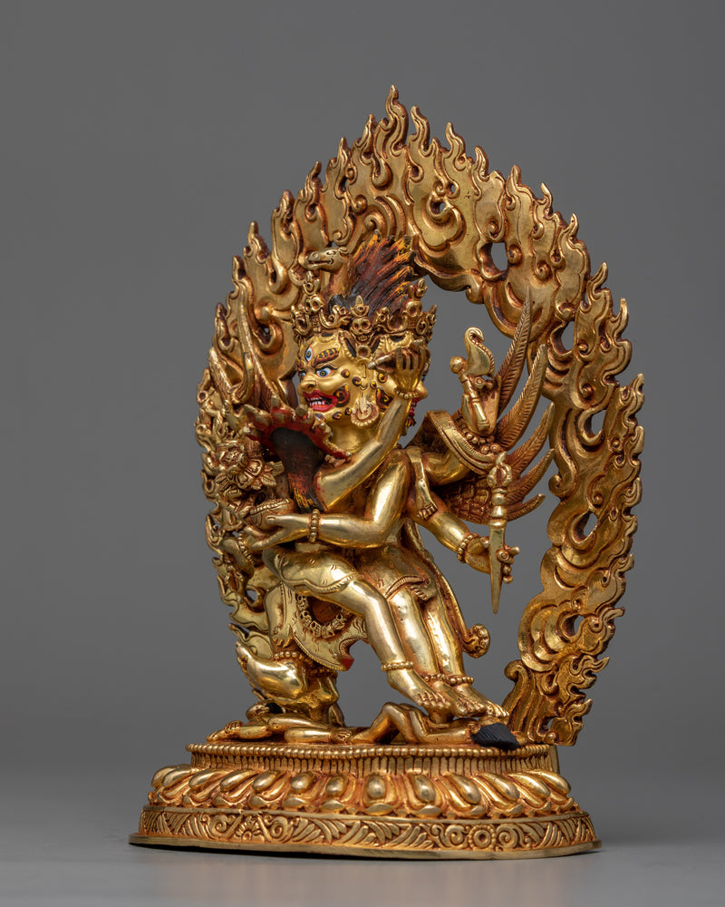 hayagriva-gilt statue