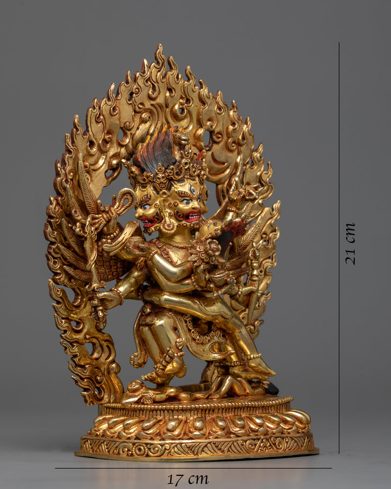 hayagriva-gilt statue