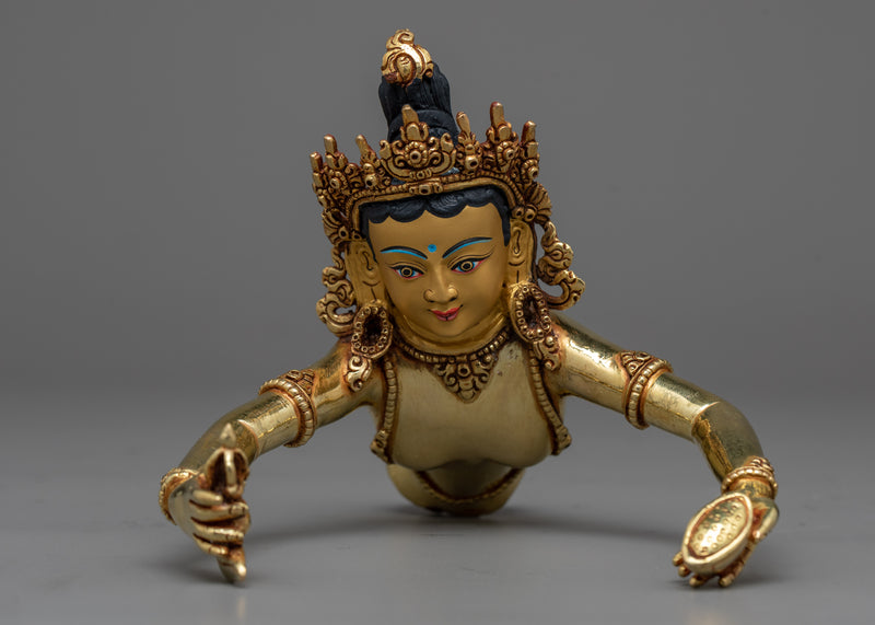 Vajrasattva Yab Yum Statue in 24K Gold | A Symbol of Unity and Purification