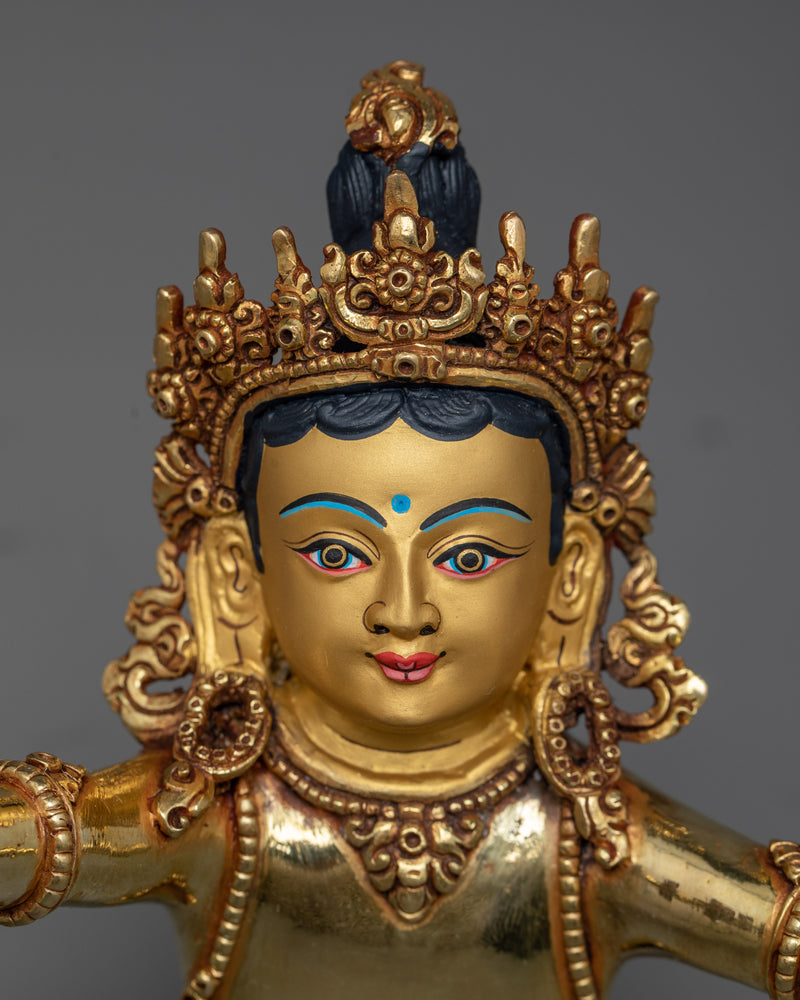 Vajrasattva Yab Yum Statue in 24K Gold | A Symbol of Unity and Purification