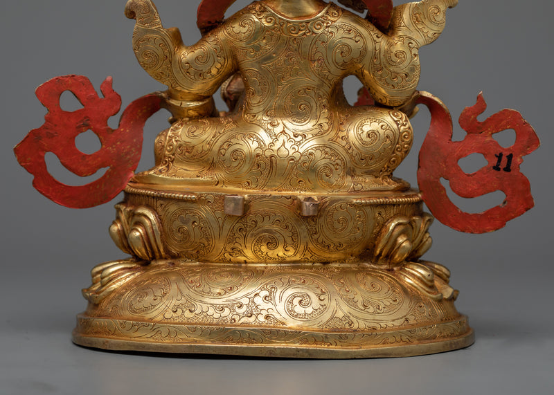 Shanglon Dorje Dudul Statue in 24K Gold | A Symbol of Fearless Energy and Protection