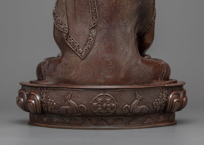 Shakyamuni Buddha Tathagata Statue | The Oxidized Copper Essence of Enlightenment