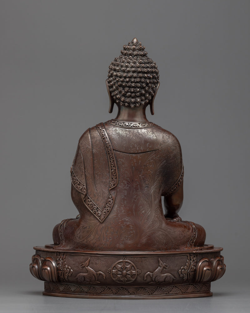 Shakyamuni Buddha Tathagata Statue | The Oxidized Copper Essence of Enlightenment