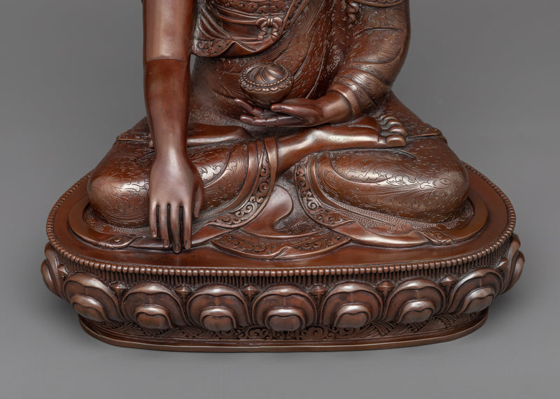 Shakyamuni Buddha Tathagata Statue | The Oxidized Copper Essence of Enlightenment