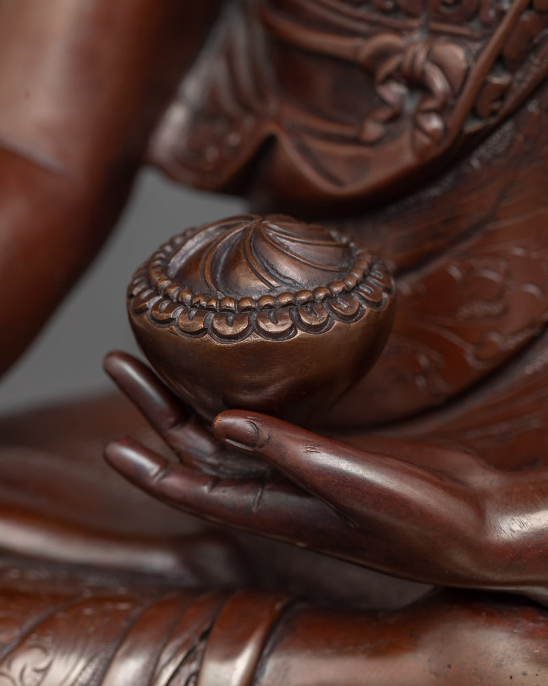 Shakyamuni Buddha Tathagata Statue | The Oxidized Copper Essence of Enlightenment