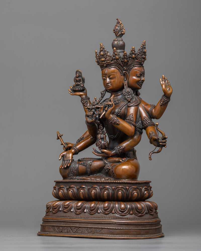 ushnishavijaya-oxidized statue