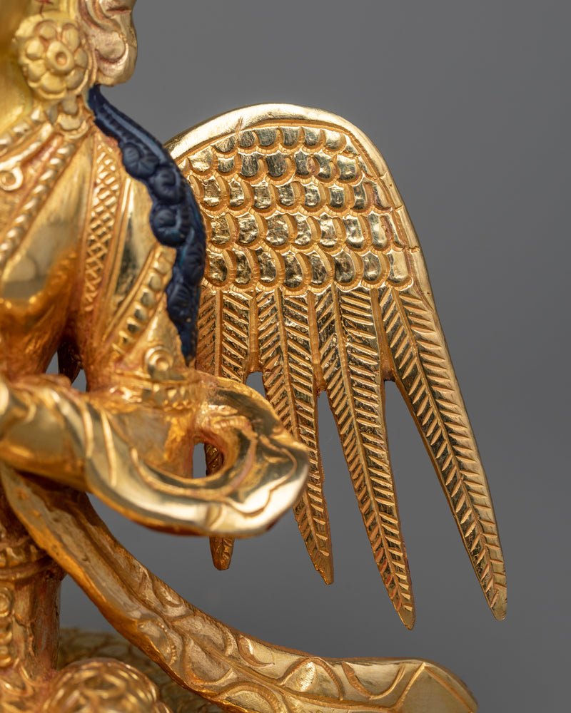 Naga Kanya Gilt Statue | Serpent Goddess of Benevolence