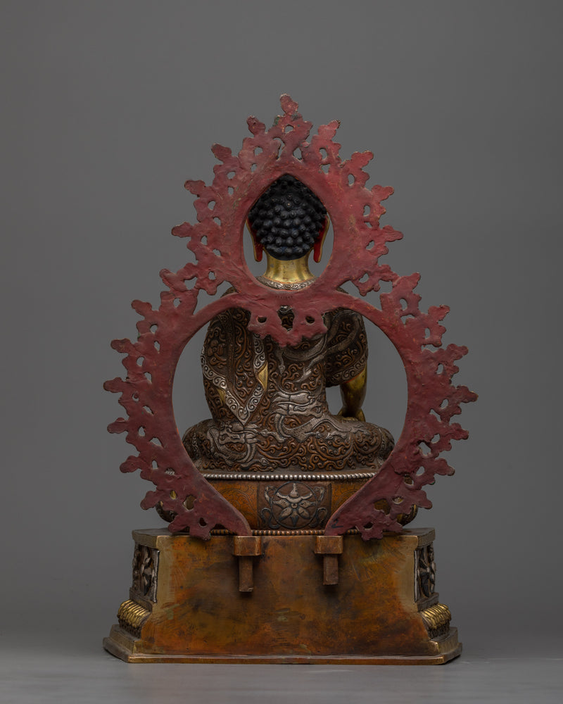 Aksobhya Buddha on Lotus Throne | A Artwork of Spiritual Majesty