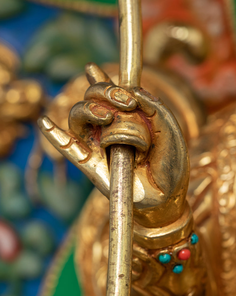 Grand Wealth Deity Namtoshe Sculpture | The Guardian of Prosperity