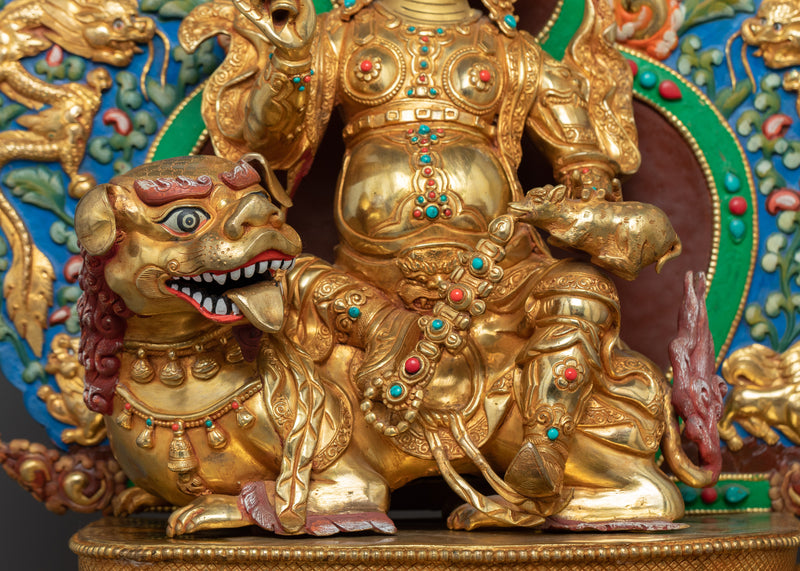 Grand Wealth Deity Namtoshe Sculpture | The Guardian of Prosperity