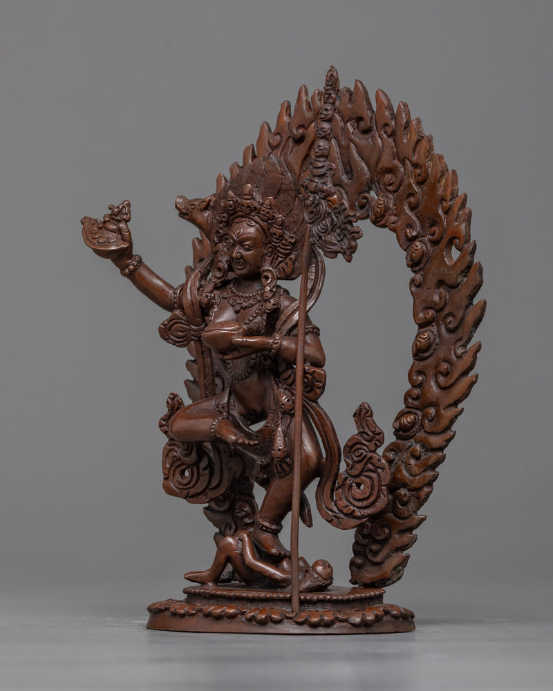 dorje-phagmo-oxidized sculpture