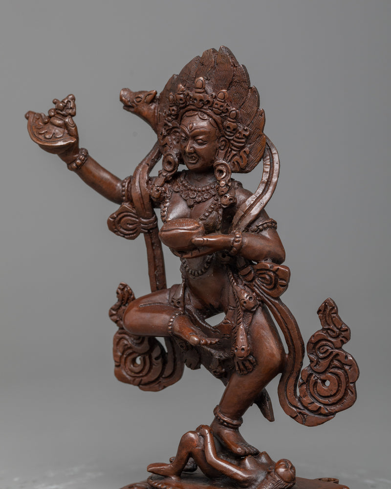 Dorje Phagmo Oxidized Sculpture | The Fierce Dakini