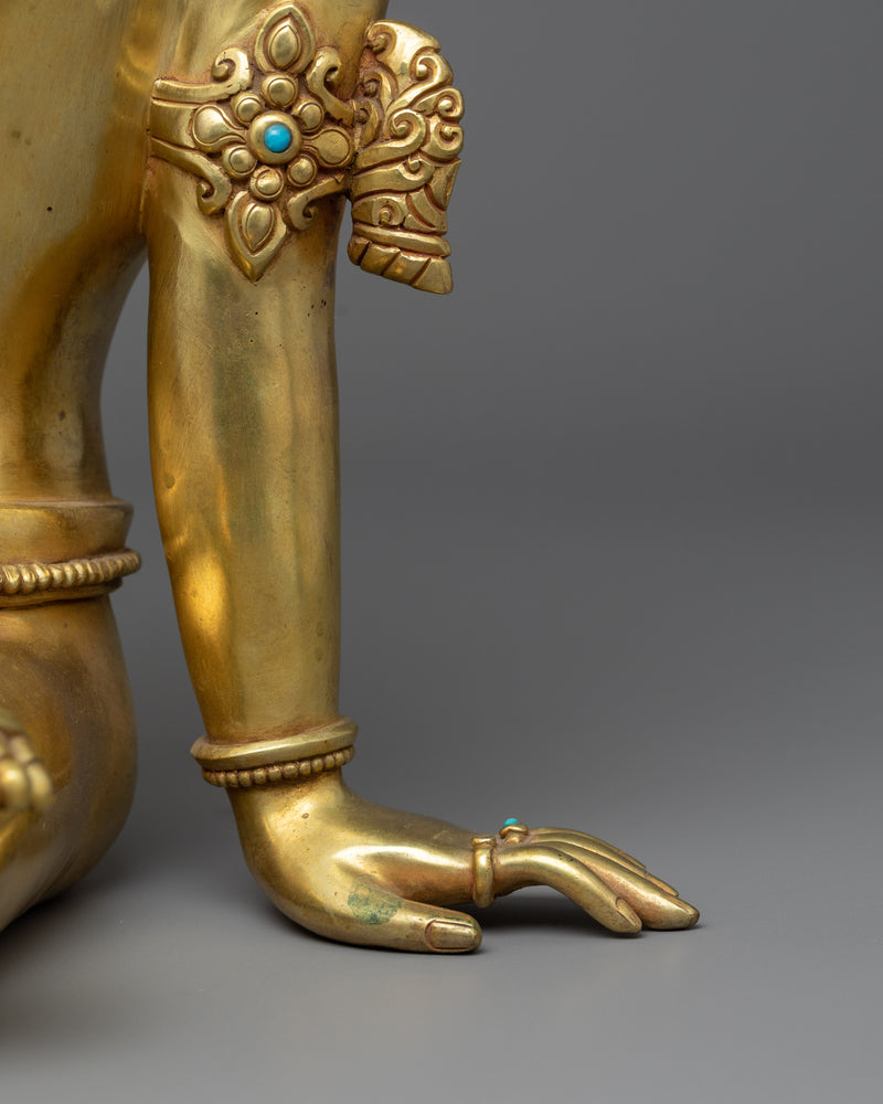 Indra: The King of Gods | 24K Gold Gilded Sculpture